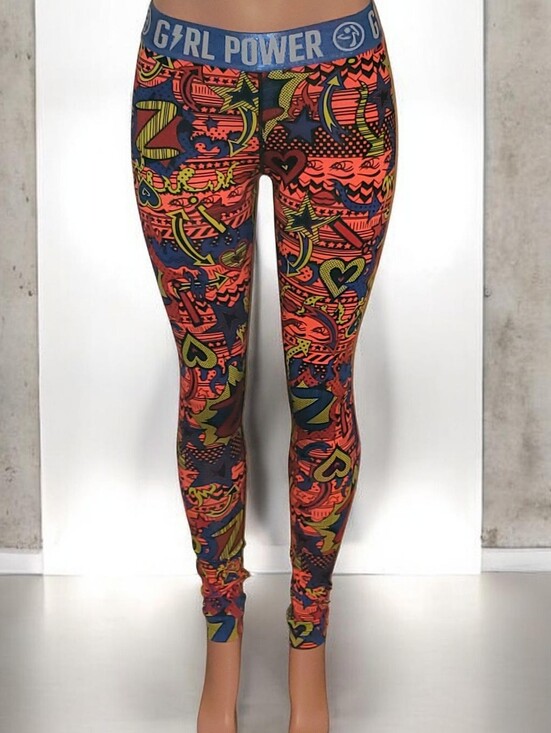 Zumba Fitness Pants - Zumba- Girl Power Dance WorkOut Leggings - Size Medium M